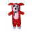 Rogz Мека играчка Thinz в червен цвят със среден размер 26 см